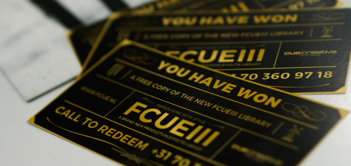 With a golden ticket, you receive a completely free FCUE III library for your usage